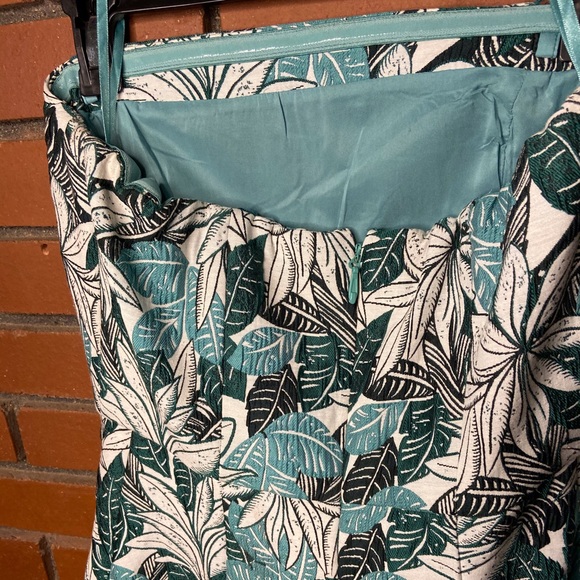 Teal patterned tea dress - Picture 4 of 7